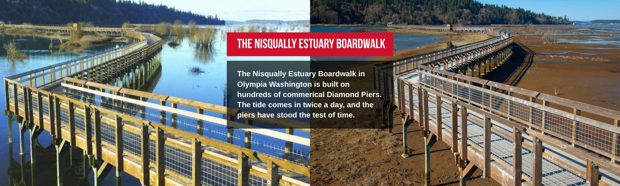 Diamond Pier - Engineered Projects - Nisqually Boardwalk