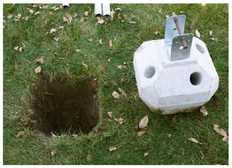 Figure 5. Tapered Hole for Concrete Head